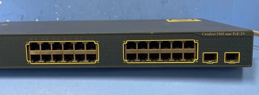 Коммутатор Cisco Catalyst 3750 PoE-24 24-Port Network Switch Rackmount SFP Ports