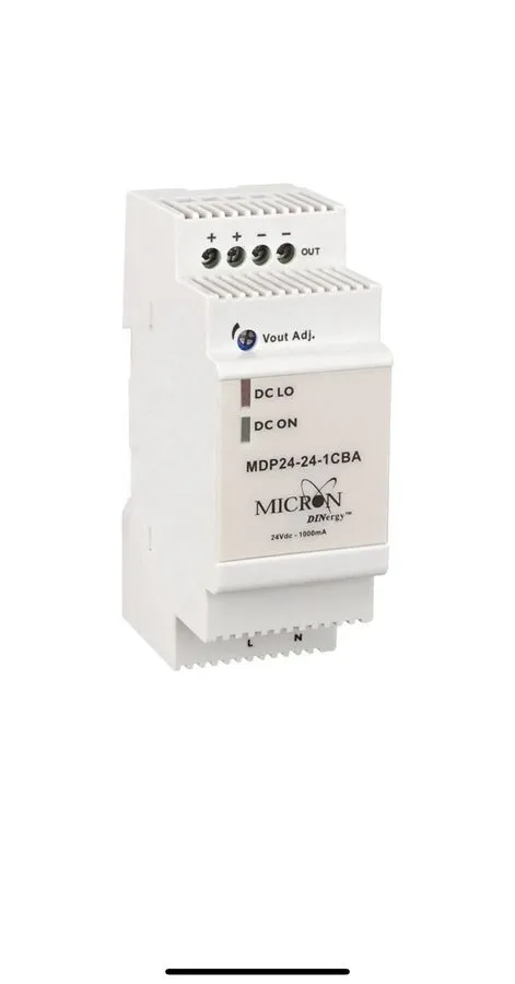 Блок питания Micron MDP24-24-1CBA, Power Supply, Class 2, DIN-rail mount, 24W, 2 — фото лота 1