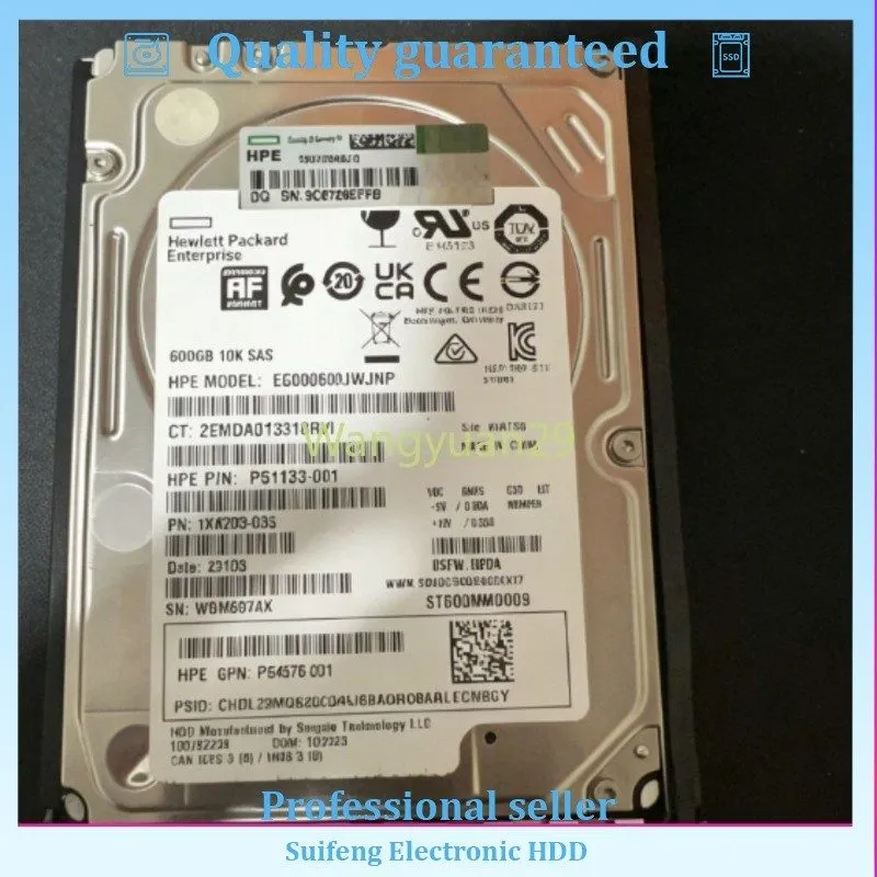 Жёсткий диск HPE 600GB SAS 12G 10K SFF DP HDD EG000600JWJNP ST600MM0009