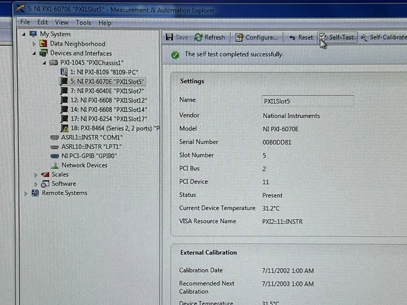 Тестер National Instruments PXI-6070E, 1.25 MS/s Multifunction I/O, 12-Bit