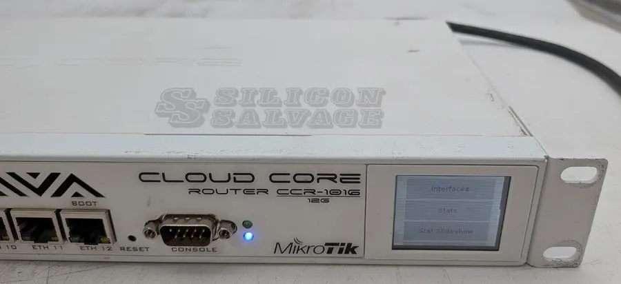 Маршрутизатор MIKROTIK CCR1016-12G 12-PORT GIGABIT CLOUD CORE ROUTER
