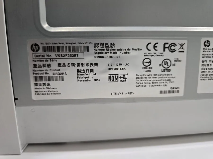 Лазерный принтер HP LaserJet Pro M102w Wireless Monochrome Laser Printer NO Tone