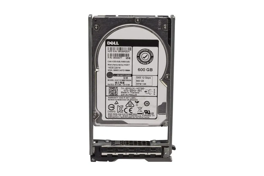 Жёсткий диск P6GJX DELL HGST 600GB 12G SAS 10K 2.5" HDD HARD DRIVE HUC101860CSS2