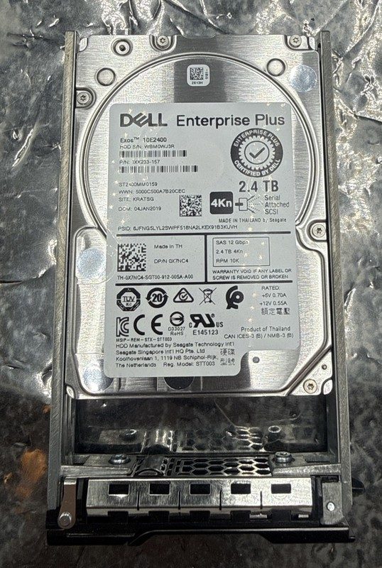Жёсткий диск ST2400MM0159 Dell RWR8F 2.4TB 10K SAS 2.5" 12Gbps HDD Hard Drive 0R