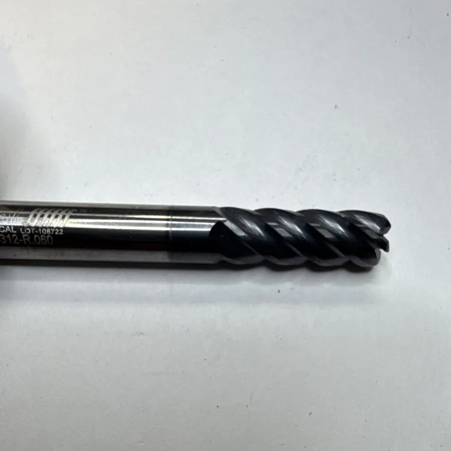 Режущий инструмент Helical 45183 HEV-R-50312-R.060 5/16 Carbide 5 Flute End Mill — фото лота 2