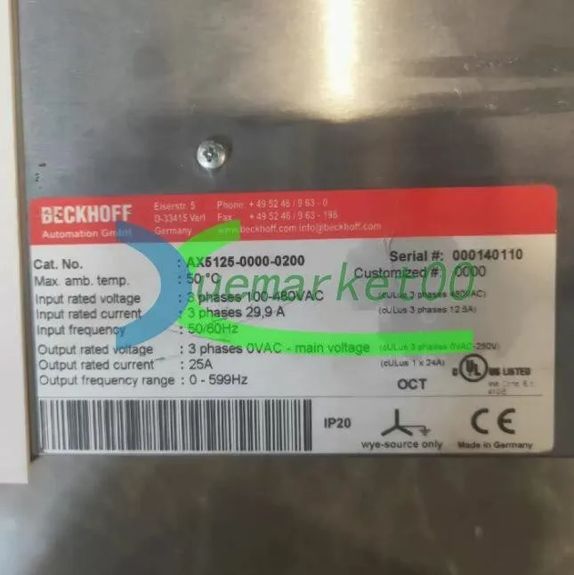 Сервопривод BECKHOFF AX5125-0000-0200 Servo Driver