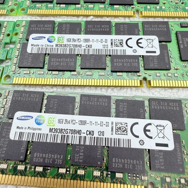 Модуль памяти Samsung 16GB M393B2G70BH0-CK0 DDR3 PC3-12800R ECC RDIMM 512GB RAM