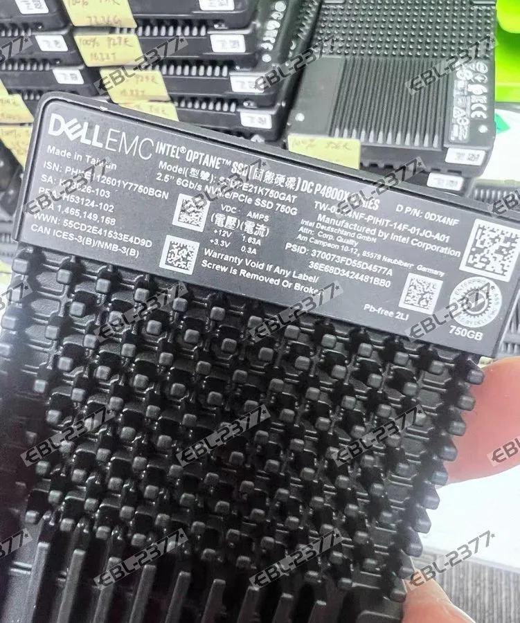 SSD-накопитель P4800X Intel 750GB Optane SSD DC SSDPE21K750GAT 2.5" 6Gb/S Nvme/P