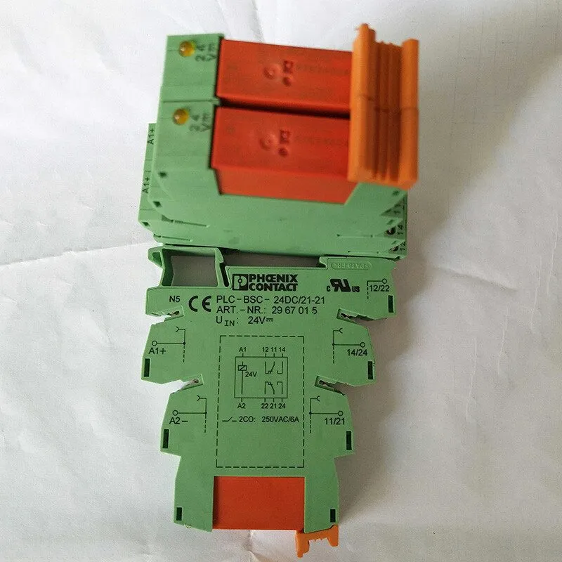 ПЛК PHOENIX RTE24024 24VDC Relay with PLC-BSC-24DC-21-21 Socket