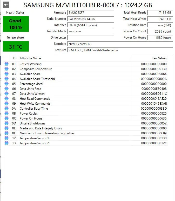 SSD-накопитель SAMSUNG PM981A NVME SED 512GB NVME SSD HARD DRIVE #198252