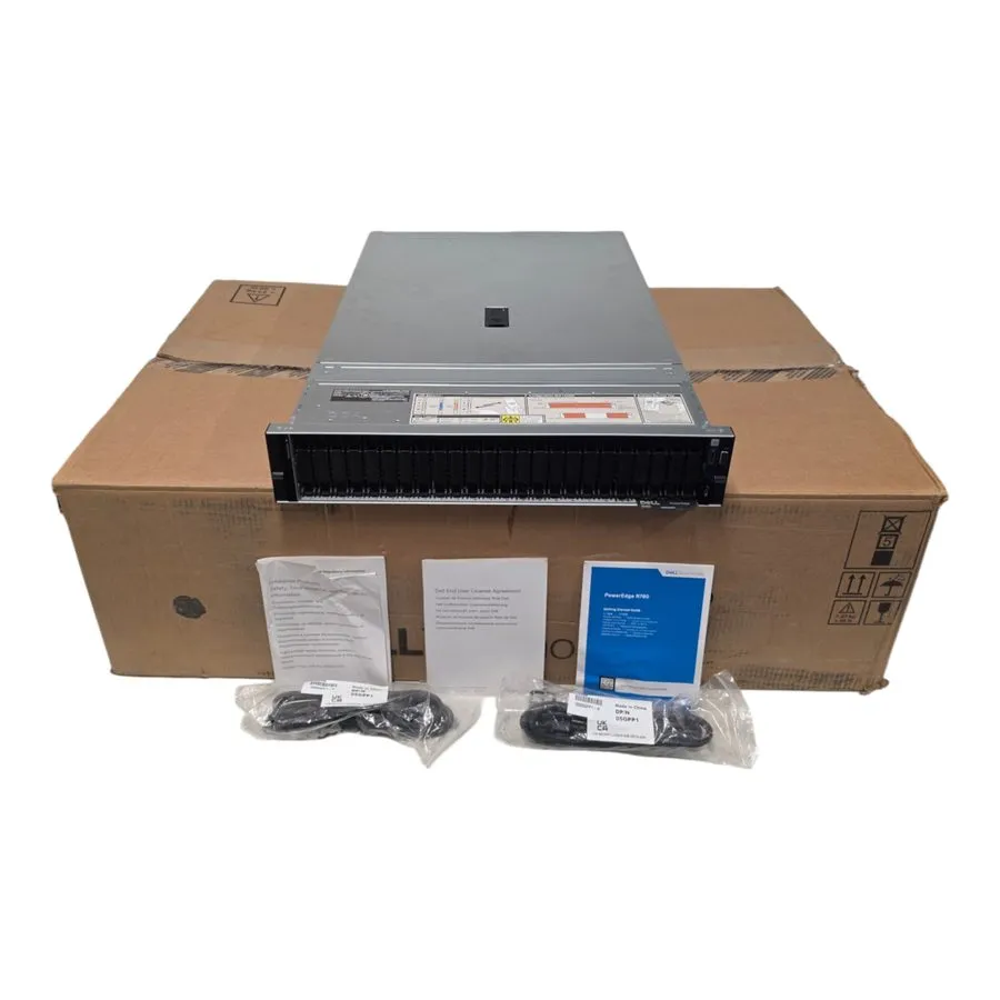 Сервер Dell PowerEdge R760 2x Gen4/5 Scalable CPU 32DIMM 24xSFF NVMe Bay 2U CTO