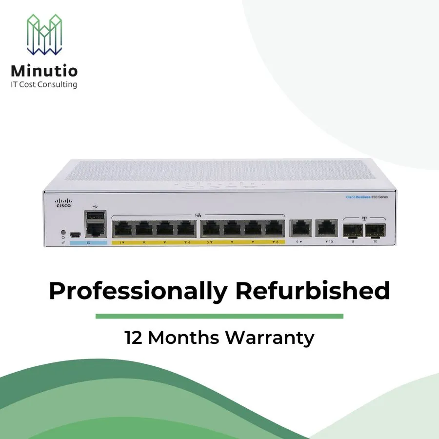 Коммутатор Cisco CBS350-8FP-2G