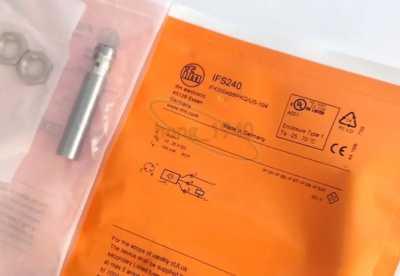 Датчик приближения для IFM IFS240 IFK3004BBPKG/US-104 Proximity Switch Sensor