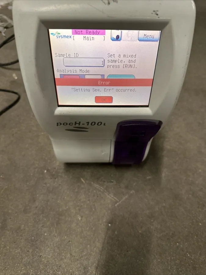 Анализатор Sysmex Poch-100i Hematology Analyzer Fade screen