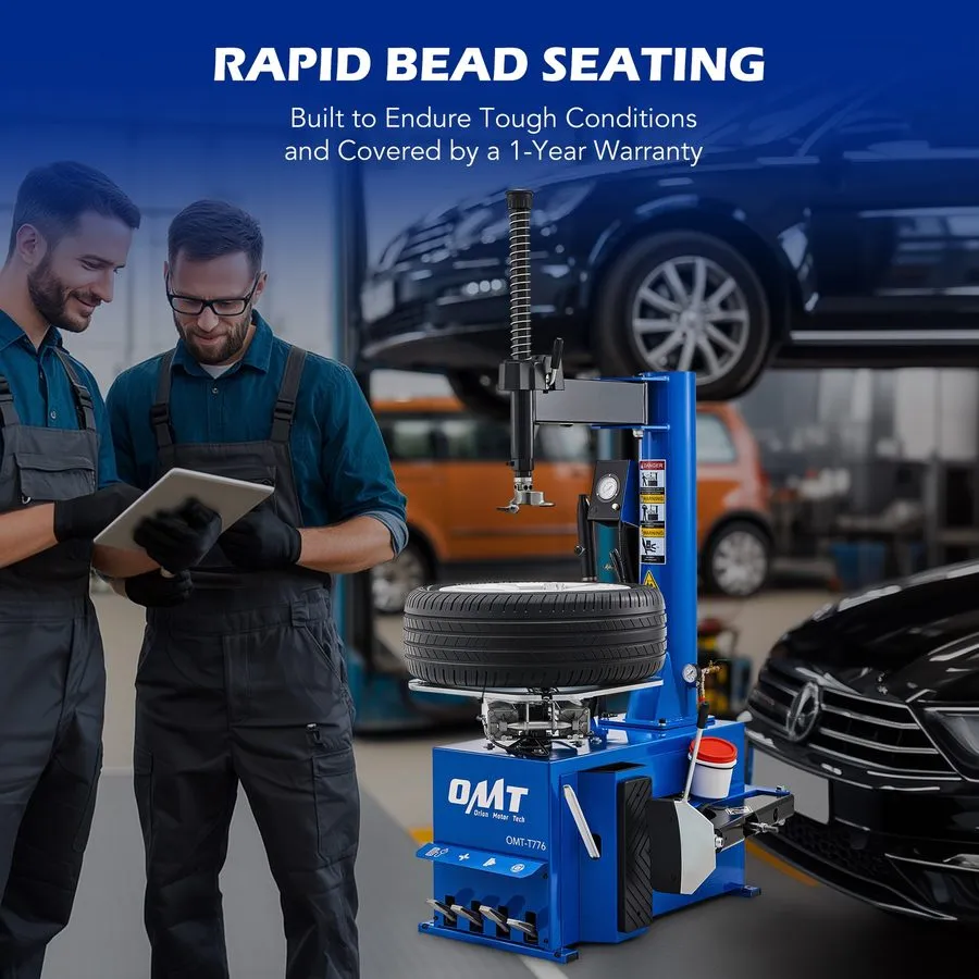 Шиномонтажный станок Tire Changer OMT-T776, Tire Repaire Machine, Garage Equipme — фото лота 2