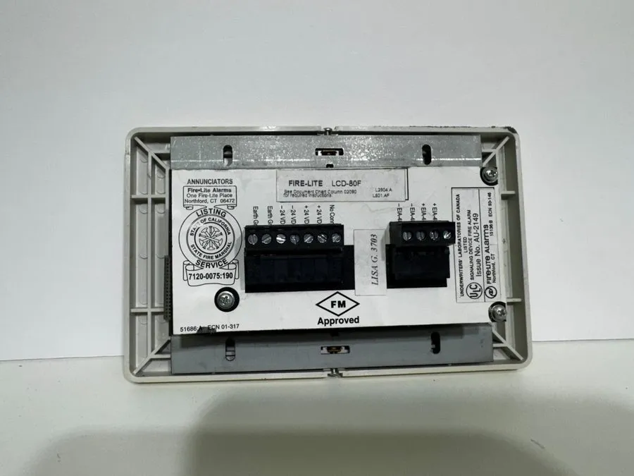 Дисплей Notifier FDU-80 Fire Alarm Character Display Annunciator
