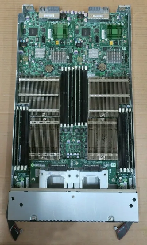 Сервер Supermicro TwinBlade SBA-7222G-T2 CTO Blade Server 4x CPU 16x DIMM 4x HDD — фото лота 1