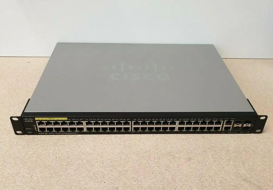 Коммутатор Cisco SF350-48P 48x 10/100 PoE+ 2x Gigabit/SFP Combo + 2x SFP Etherne
