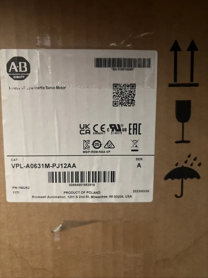 Серводвигатель Allen Bradley, VPL-A0631M-PJ12AA, AC Servo Motor 7200RPM .28kW