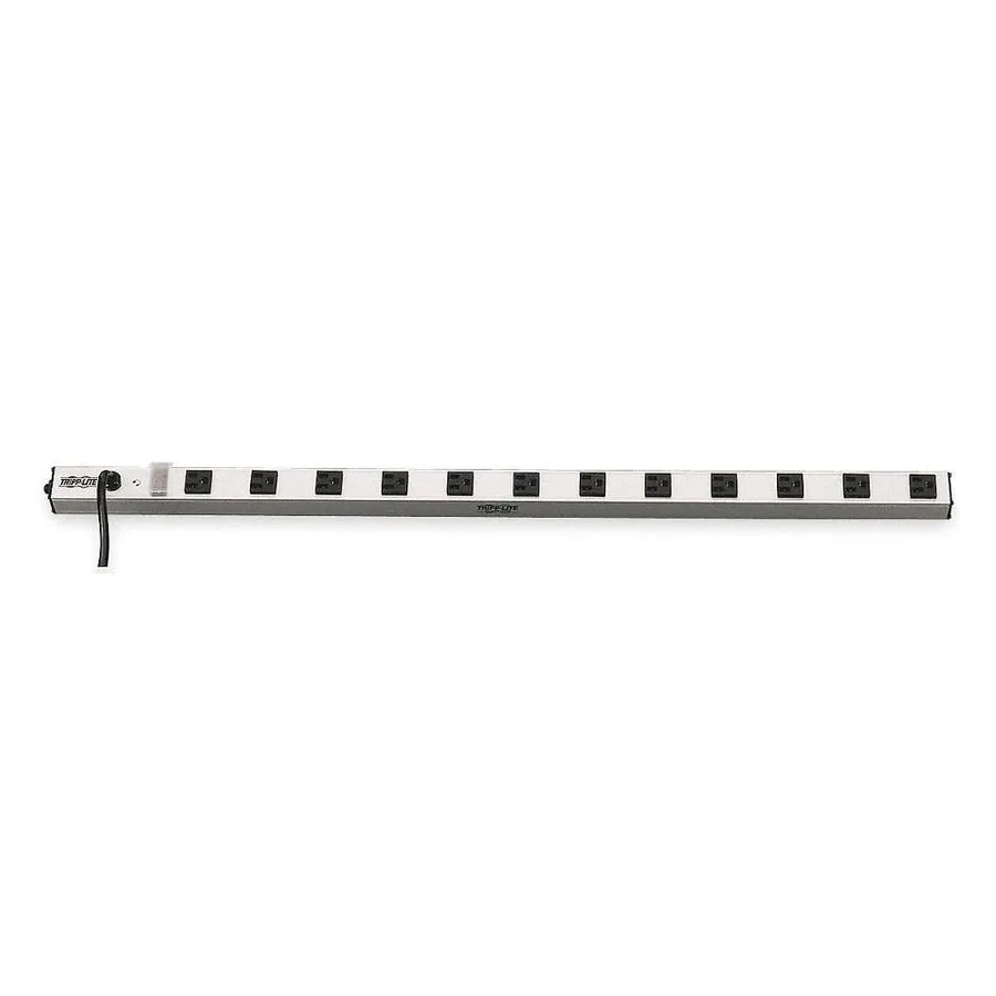 TRIPP LITE PS3612 Outlet Strip,12 Outlet,15A,36" L,Gry 2MY47