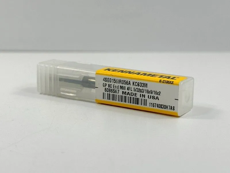 Режущий инструмент Kennametal 4SE0156IR056A Carbide End Mill 6086567 KC633M (D24