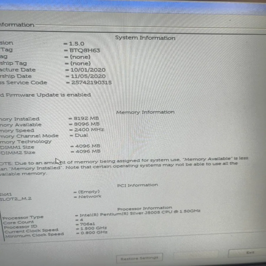 SSD-накопитель DELL Wyse 5070 Thin Client Intel Pentium Silver J5005 1.5 GHz 8GB