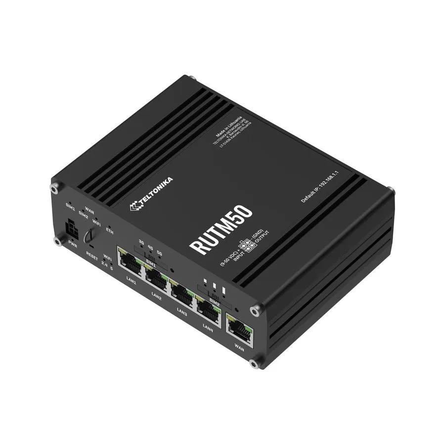 Маршрутизатор Teltonika RUTM50 5G Industrial Cellular WiFi Router (RUTM50000000)