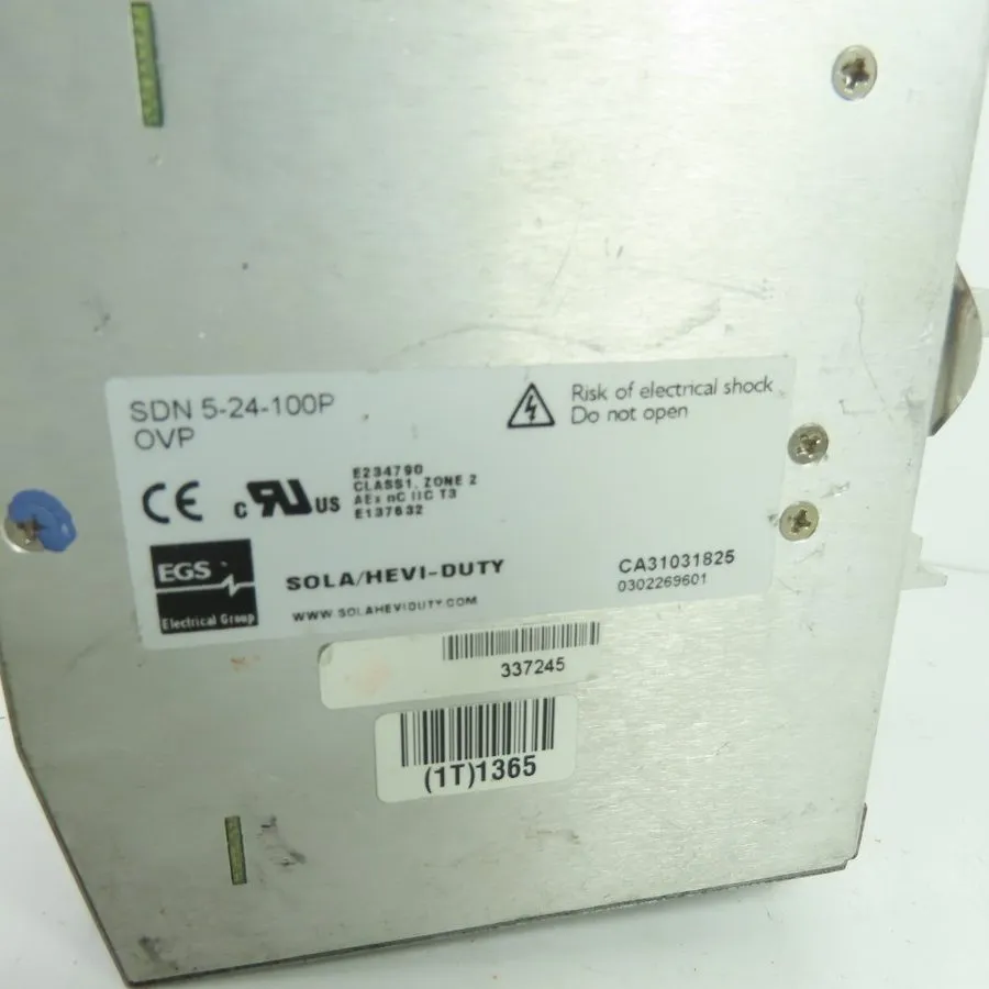 Блок питания Emerson SolaHD SDN 5-24-100P Power Supply 24VDC 5A 120W DIN Rail Mo