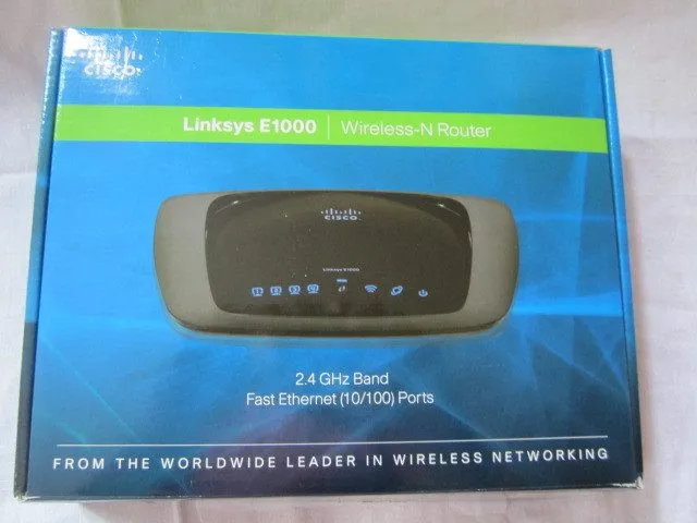 Маршрутизатор Cisco Linksys E1000 Wireless-N Router 300Mbps 4-Port WiFi Home Net