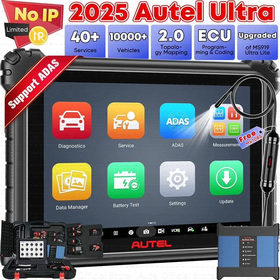 Диагностический сканер Autel MaxiSYS Ultra S2 AI Intelligent Scanner VCMI2 Diagn — фото лота 2