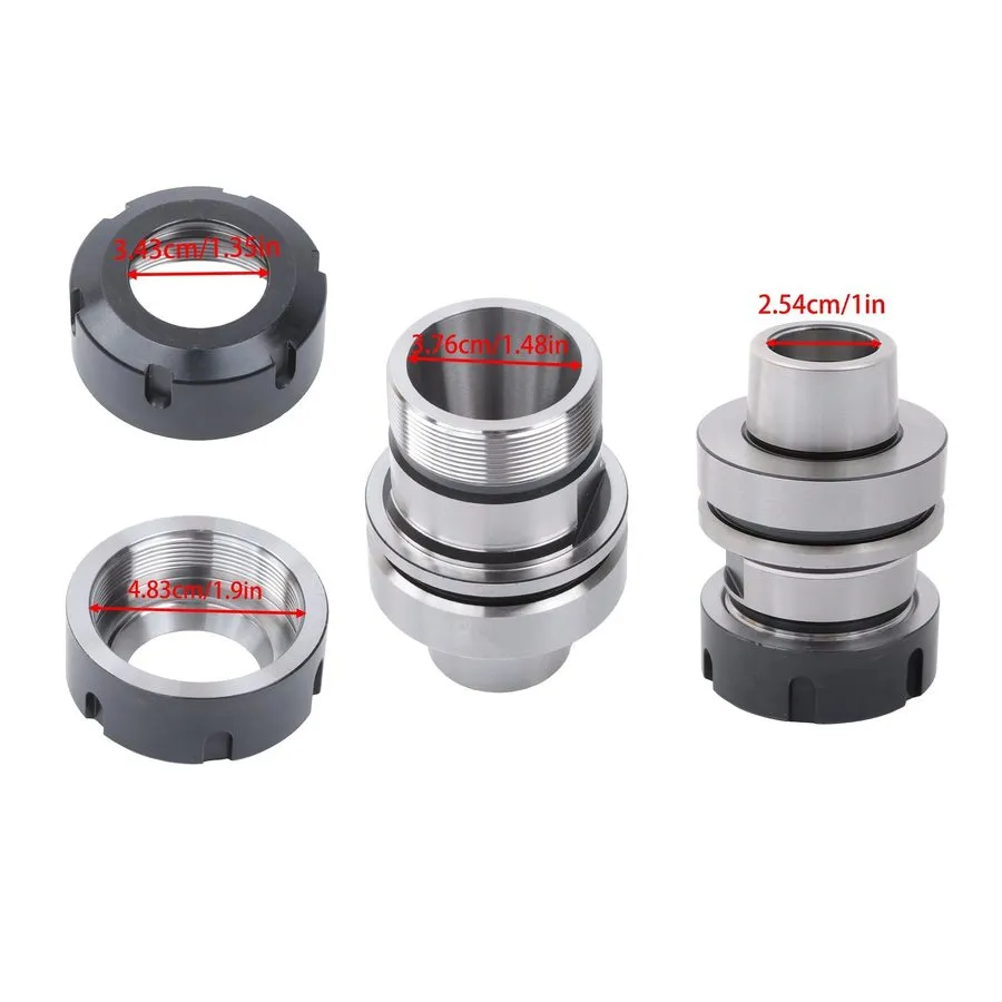 Патрон HSK63F-ER40-80 Collet Chuck Tool Holder G2.5 30k RPM CNC Router HSK 63F — фото лота 2