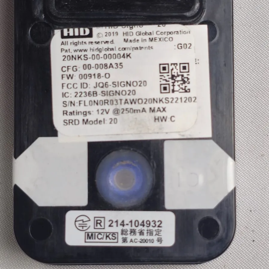 Оборудование видеонаблюдения HID Signo 20 Smart Card er 20NKS-00-00004K Access C — фото лота 1