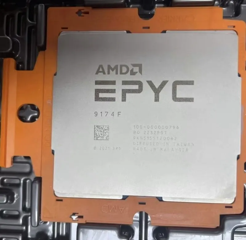 Процессор AMD EPYC 9174F Genoa 16-Core 4.1GHz SP5 256MB ZEN4 Processor CPU 100-0