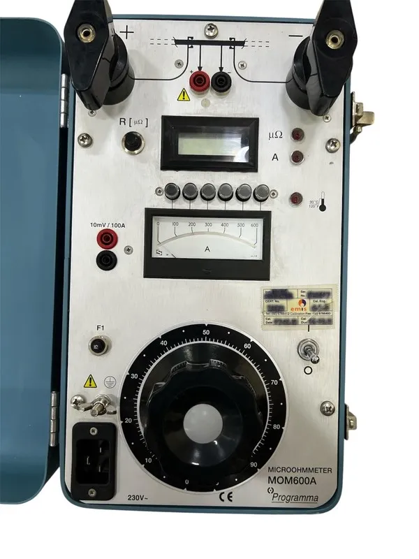 Тестер MEGGER MOM600A Microohmmeter Programma (Calibration 8-25 To 8-26)