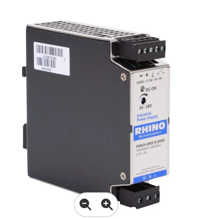 Блок питания Rhino PSM24-090S-N DIN Rail Mount Power Supply 90W 24VDC — фото лота 1