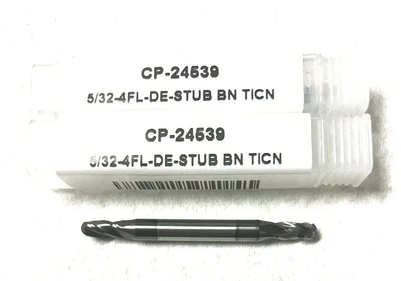 Режущий инструмент Carbide Plus CP-24539 5/32" 4FL Ball Nose End Mill Double End