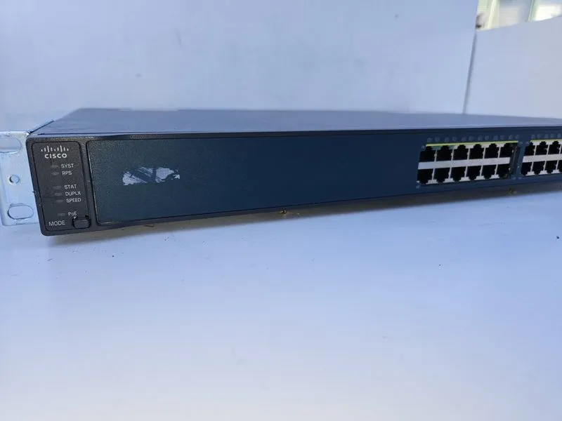 Коммутатор Cisco Catalyst 3750 PoE-24 24-Port Network Switch Rackmount SFP Ports — фото лота 3