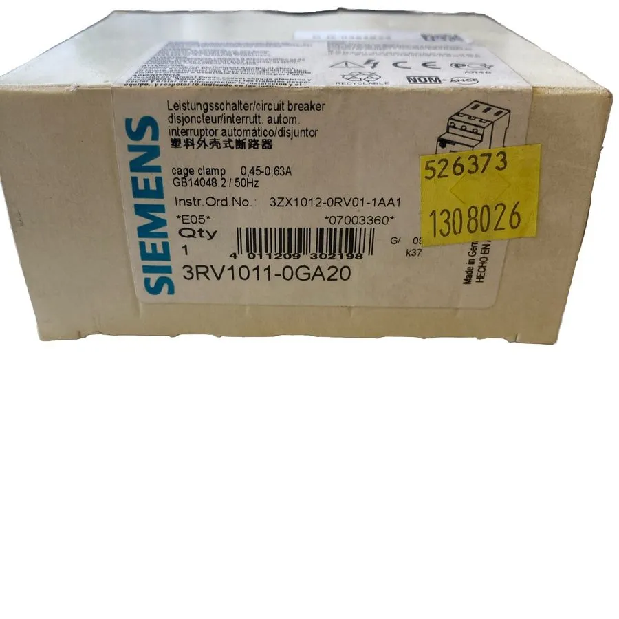 Автоматический выключатель Siemens 3RV1011-0GA20 Motor Protection Circuit Breake — фото лота 1