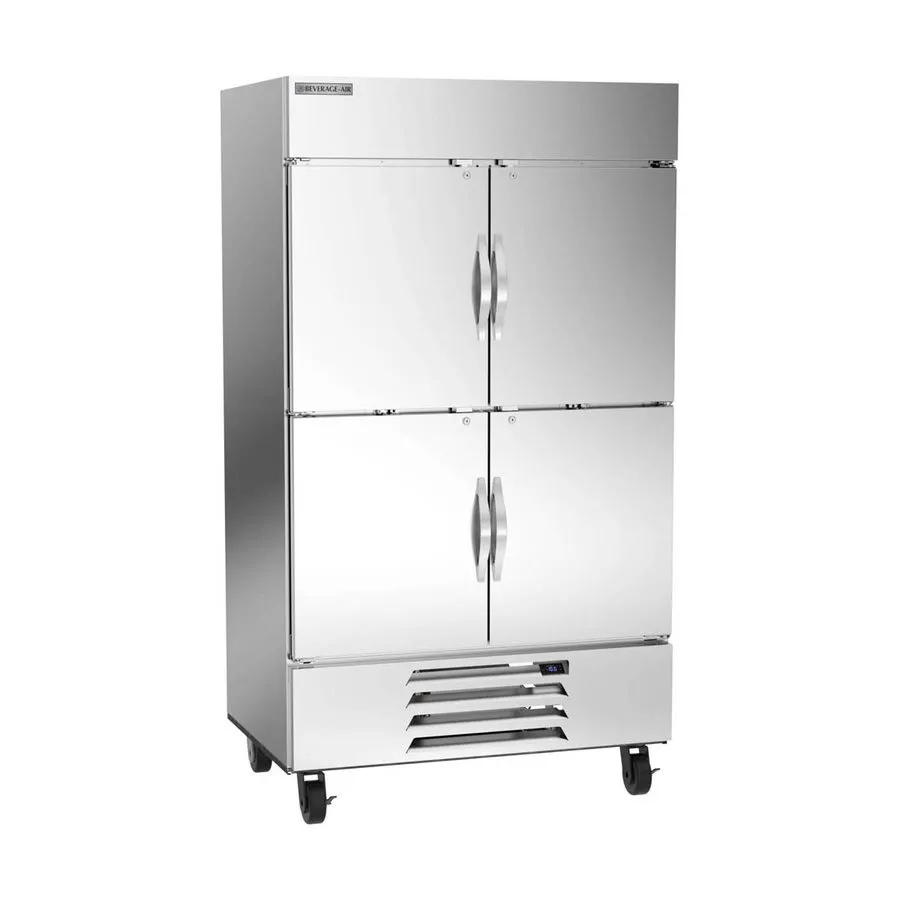 Морозильный шкаф Beverage Air HBF44HC-1-HS 47" 4-Half Solid Door 2-Section Reach — фото лота 1