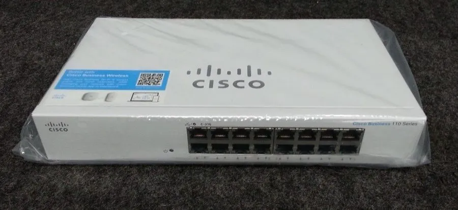 Коммутатор Cisco Business 110 Series CBS110-16T 16-Port Gigabit Ethernet Switch 