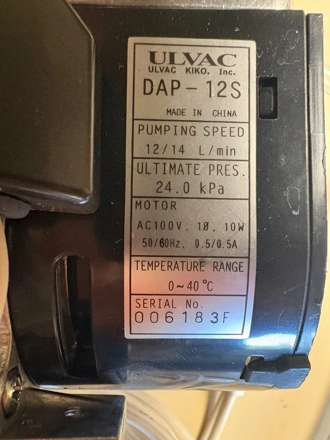 Насос ULVAC DAP-12S Diaphragm Vacuum Pump — фото лота 1