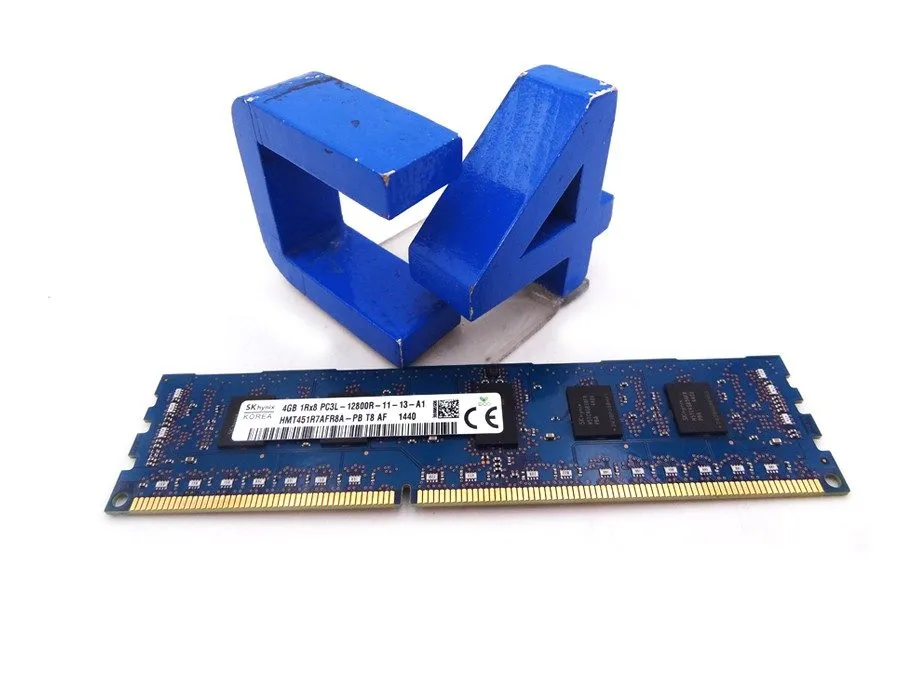 Модуль памяти SK hynix 4GB 1Rx8 PC3L-12800R DDR3 1600 MHz Server RAM HMT451R7AFR — фото лота 1