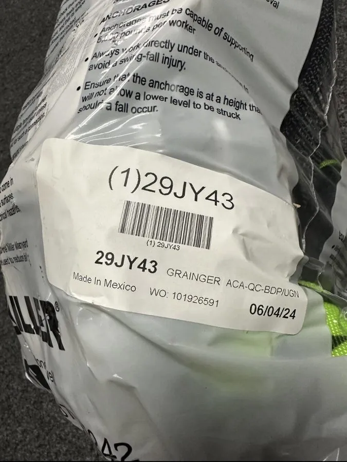 Жгут проводов CASE Of 5 Honeywell-Miller L/XL Fall Protection Harnesses 29JY43 H — фото лота 1