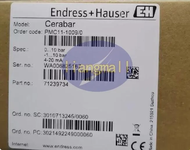 Датчик давления Endress+Hauser PMC11-AA1U1PBWBJA (PMC11-1009/0) Pressure Transmi