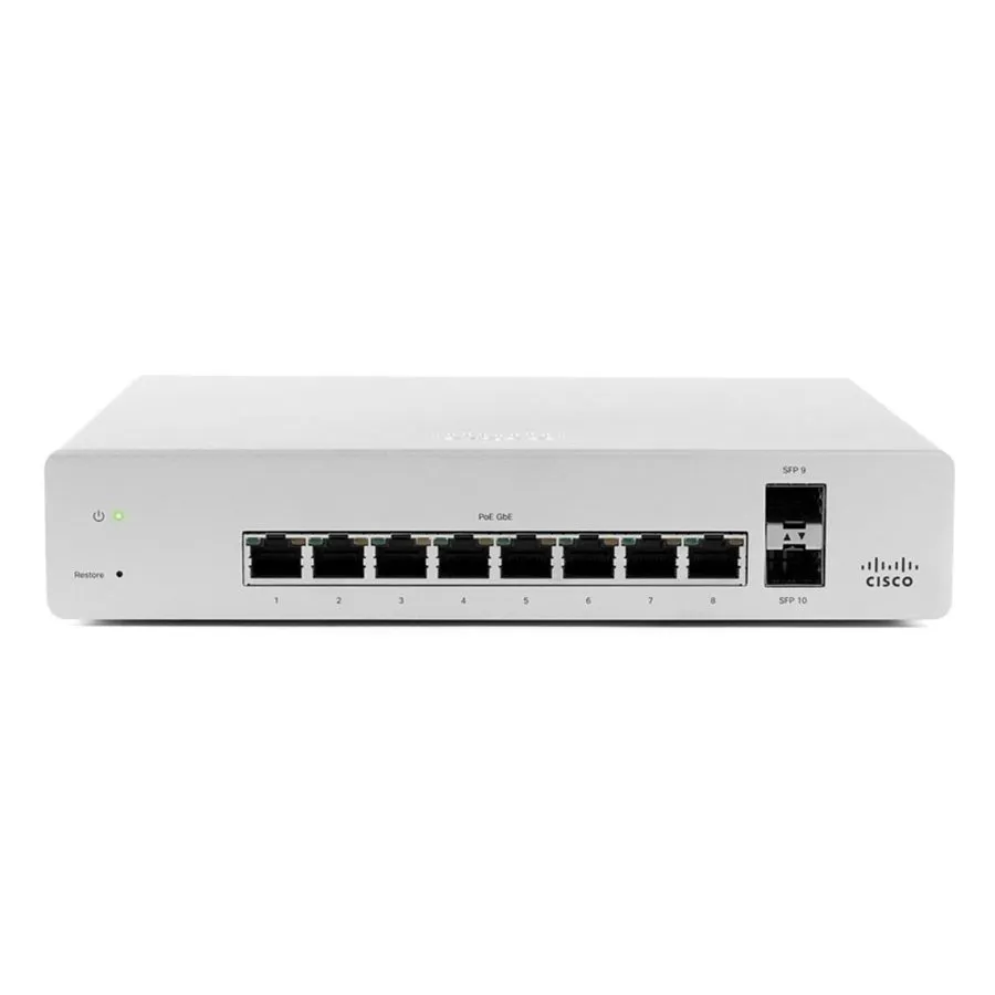 Коммутатор Cisco Meraki MS220-8P Cloud Managed Switch 8-Port Gigabit PoE 8x 1GbE