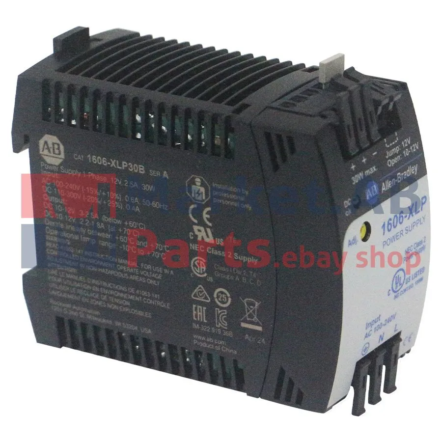 Блок питания 2024 Allen Bradley 1606-XLP30B Compact Power Supply 10-12V DC, 30 W