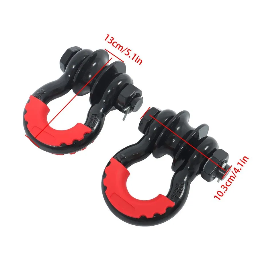 Такелажная скоба Black Upgraded Snatch Block, 3/4" D Ring Shackle (2 Pack) 22000