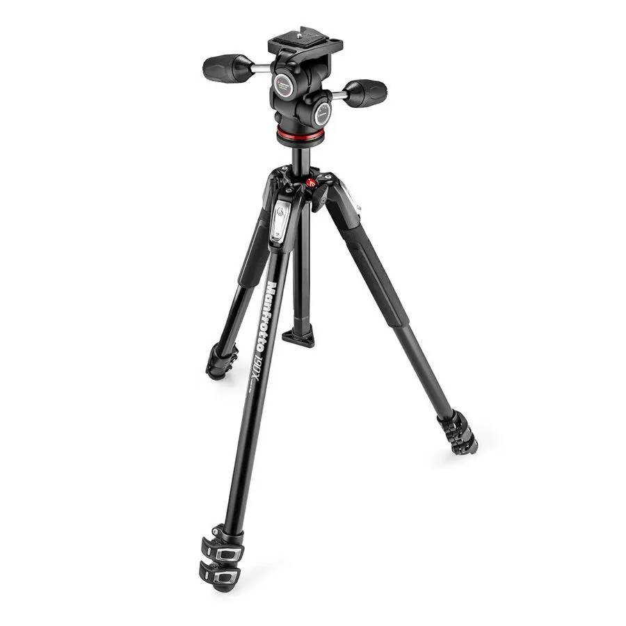Оборудование видеонаблюдения Manfrotto MK190X3-3W1 190X Tripod with 804 3-Way He — фото лота 1