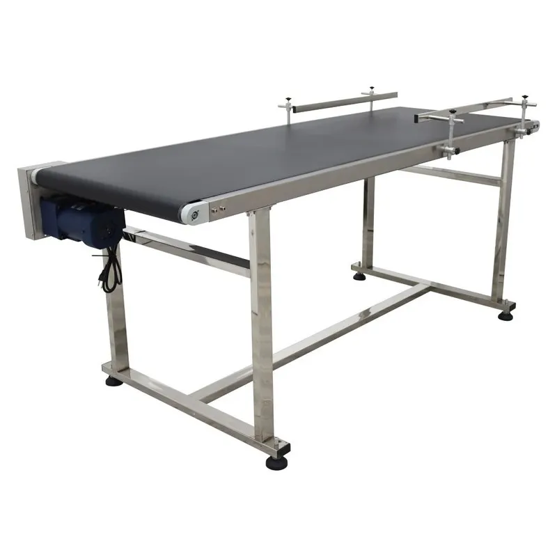 Конвейер 110V PVC Conveyor w/Dual Guardrail 59"x7.8" 60W Adjustable Speed Motor 