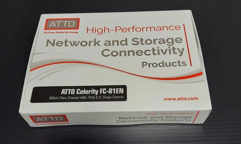 Контроллер ATTO Celerity FC-81EN 8 Gb/s Fibre Channel HBA Adapter — фото лота 1